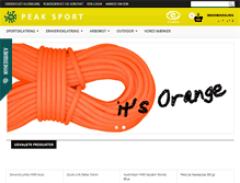 Tablet Screenshot of peaksport.dk